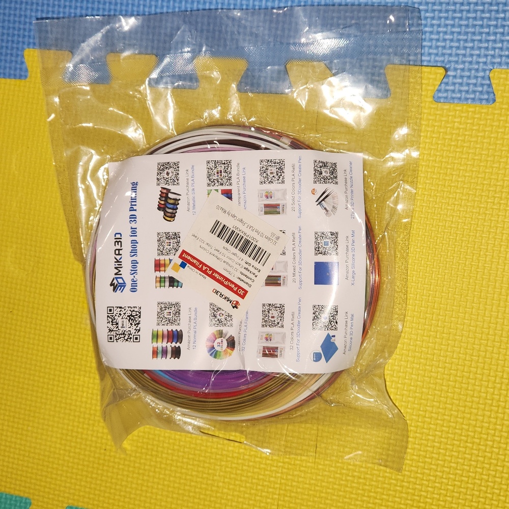 Mika 3D, 3D pen/ printer filament,  32 colors, NWT